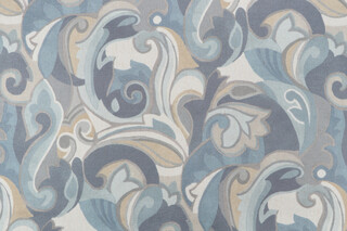 Richloom Armand Printed Chenille Decorator Fabric in Vapor 