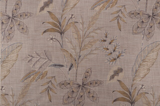 Richloom Printmaker Printed Polyester Drapery Fabric in Flax 