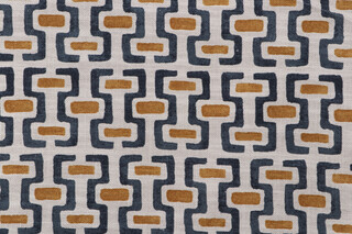 Richloom Guess Printed Cotton Blend Drapery Fabric in Indigo 