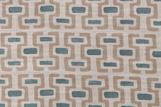 Richloom Guess Printed Cotton Blend Drapery Fabric in Linen 