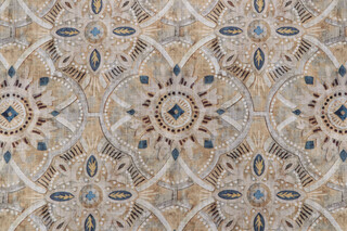 Hamilton Faulkner Printed Cotton Drapery Fabric in Stucco 