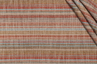 PK Lifestyles Carson Stripe Woven Chenille Upholstery Fabric in Canyon 
