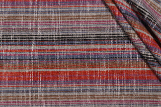 PK Lifestyles Carson Stripe Woven Chenille Upholstery Fabric in Sunset 