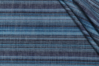 PK Lifestyles Carson Stripe Woven Chenille Upholstery Fabric in Lapis 