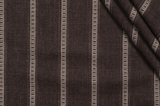 PK Lifestyles Rancho Stripe Woven Chenille Upholstery Fabric in Driftwood 