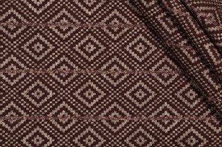 PK Lifestyles Diamante Woven Chenille Upholstery Fabric in Coffee 