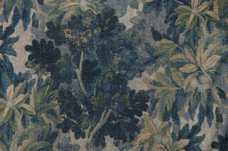 PK Lifestyles Bucolic Printed Chenille Upholstery Fabric in Twilight 