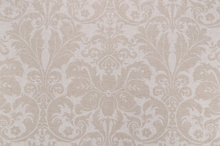 Lacefield Charlotte Printed Cotton Blend Drapery Fabric in Chalk 