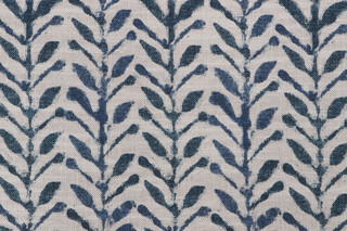 PK Lifestyles Branching Out Printed Cotton Blend Drapery Fabric in Copen 