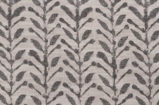 PK Lifestyles Branching Out Printed Cotton Blend Drapery Fabric in Charcoal 