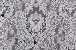 Unique Quality Fabrics Westbury Sheer Lace Drapery Fabric in Ivory