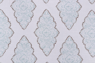Killian Washed Printed Cotton Drapery Fabric in Serene 
