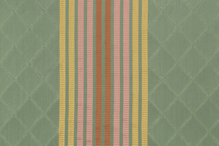 Grey Watkins Roquebrune Damask Decorator Fabric in Green 