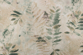 PK Lifestyles Fern Song Printed Cotton Drapery Fabric in Tourmaline 