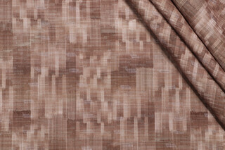 PK Lifestyles Common Ground Printed Velvet Decorator Fabric in Sandalwood 