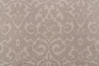 PK Lifestyles Verona Damask Woven Chenille Upholstery Fabric in Shale 