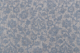 PK Lifestyles Bijar Floral Damask Upholstery Fabric in Baltic 