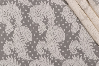 Fonthill Prince Of Wales Sheer Lace Drapery Fabric in Ecru