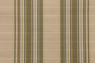 Grey Watkins Cordina Stripe Woven Upholstery Fabric in Green
