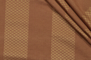 Fonthill Rayure Rafael Woven Upholstery Fabric in Burgundy