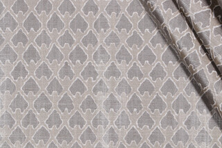 Lacefield Diego Printed Cotton Drapery Fabric in Champagne