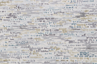 Textile 360 Raindrops Printed Cotton Drapery Fabric in Aqua