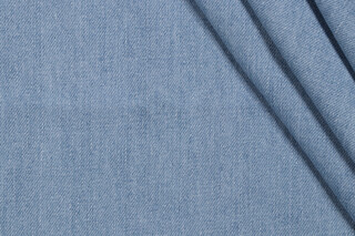Scalamandre Toile Jean Denim Decorator Fabric in Light Blue