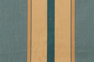 Grey Watkins Fontanelle Woven Decorator Fabric in Atlantique/Wheat