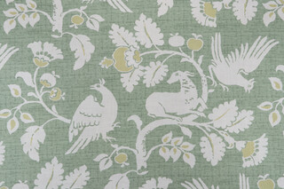 P Kaufmann Woodland Printed Cotton Decorator Fabric in Leaf 