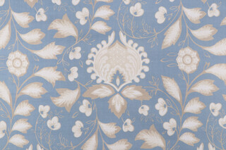 P Kaufmann Jolie Printed Cotton Decorator Fabric in Cornflower 