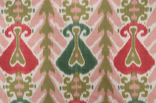 P Kaufmann Bukhara Printed Cotton Drapery Fabric in Watermelon 