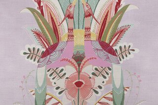 P Kaufmann Talavera Printed Cotton Drapery Fabric in Lilac 