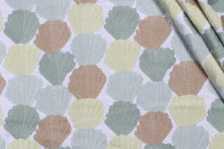 P Kaufmann Seychelles Embroidered Drapery Fabric in Aloe 