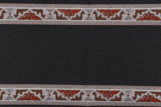 Davila Woven Upholstery Fabric in Charcoal