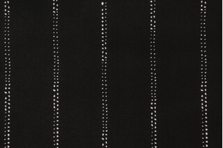 Premier Prints Carlo Printed Poly Outdoor Fabric in Black