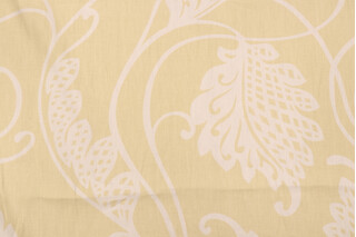 Thibaut F93215 Printed Linen Drapery Fabric in Pea