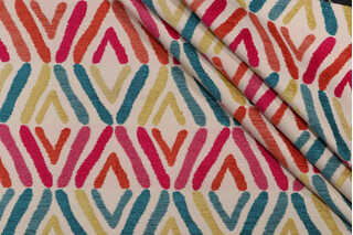 Richloom Bossanova Woven Chenille Upholstery Fabric in Fiesta