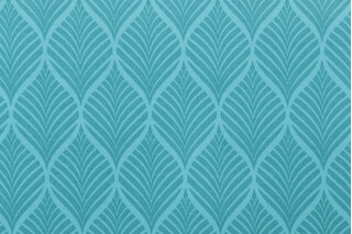 Richloom Fenbrook Printed Polyester Outdoor Fabric in Teal