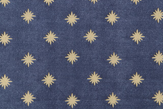 PK Lifestyles Starry Printed Cotton Drapery Fabric in Luna
