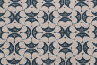 Lacefield Epona Printed Cotton Blend Drapery Fabric in Delft