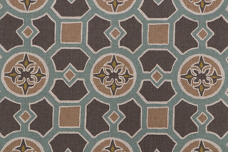 Lacefield Santiago Printed Cotton Blend Drapery Fabric in Quill