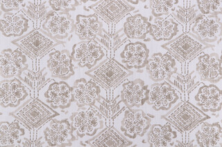 Lacefield Brody Printed Cotton Blend Drapery Fabric in Jute