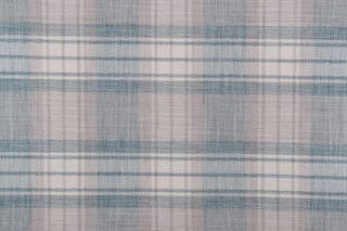 Waverly Kintyre Plaid Woven Upholstery Fabric in Glacier 
