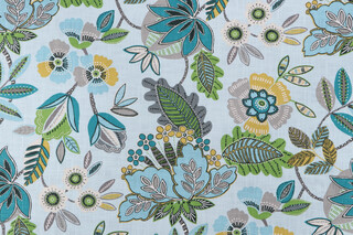 Covington Mitzi Printed Cotton Drapery Fabric in 506-Vapor 