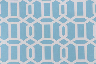 Mill Creek Bondi Printed Cotton Drapery Fabric in Seawind 