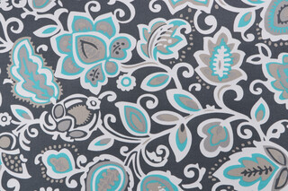 Premier Prints Faxon Printed Polyester Outdoor Fabric in Cavern 
