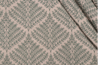 Kaufmann Orchard Embroidered Drapery Fabric in Aloe