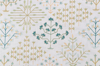 Richloom Capilet Embroidered Drapery Fabric in Meadow 