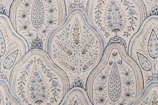 Richloom Priyanka Printed Cotton Drapery Fabric in Island House 