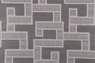 PK Lifestyles Express Track Woven Upholstery Fabric in Charcoal 